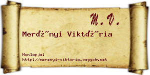 Merényi Viktória névjegykártya