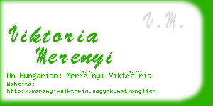 viktoria merenyi business card